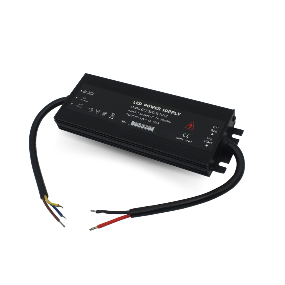 Wasserdichtes 12V LED-Netzteil IP67, 60W
