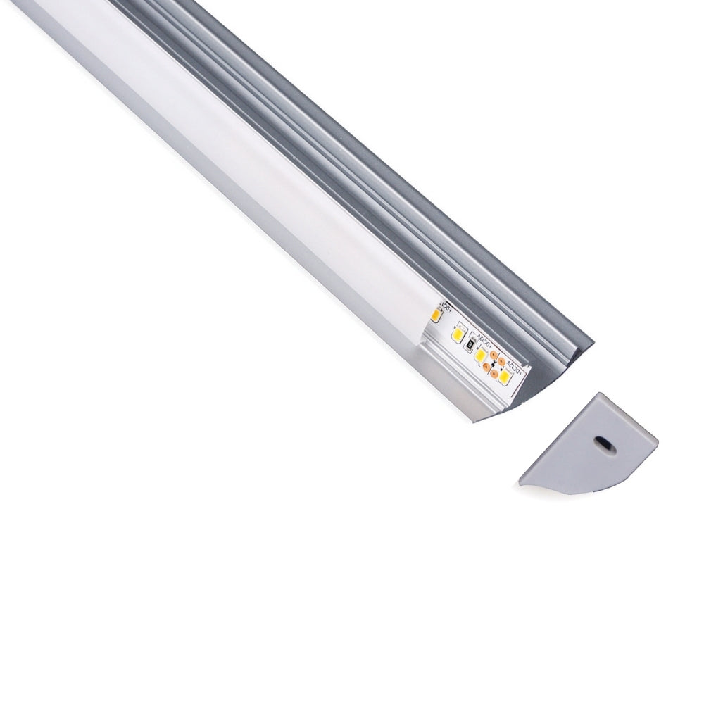 Geschwungenes 2m LED-Aluminiumprofil für indirekte Beleuchtung
