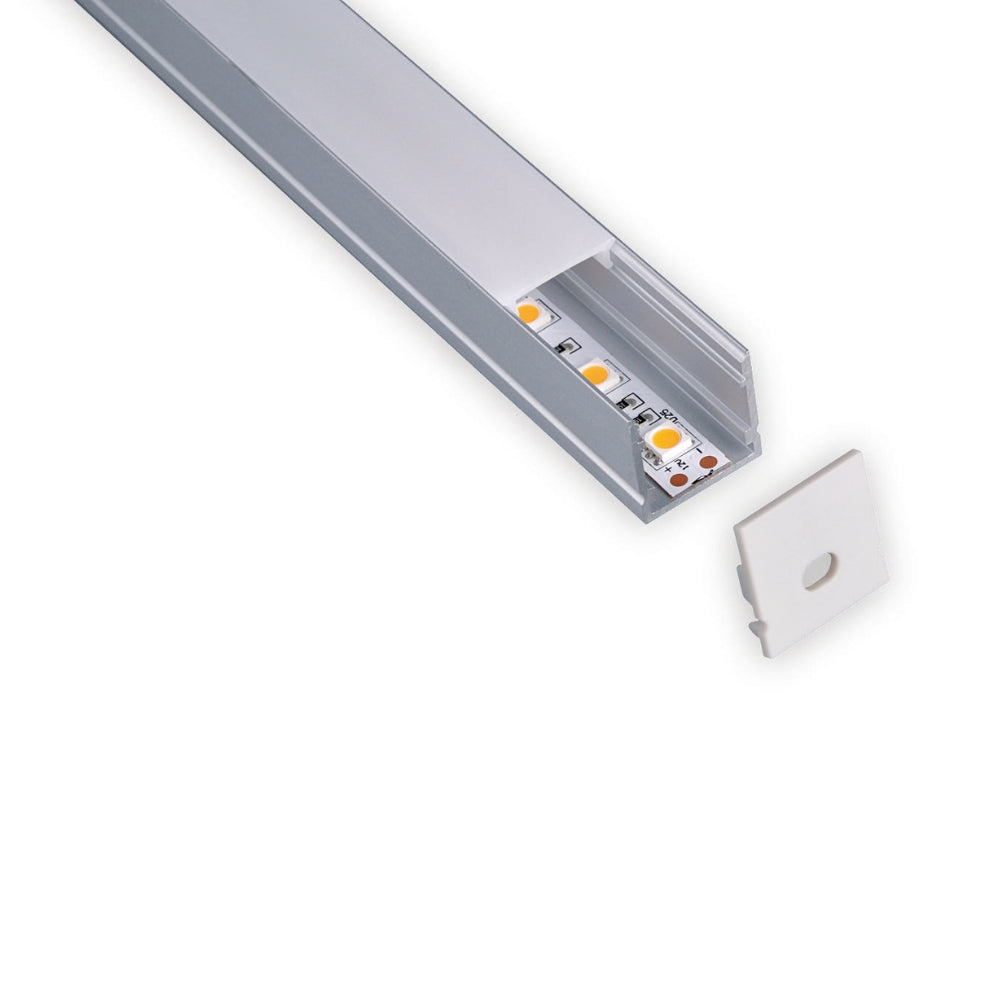 LED-Aluprofil 20x20mm – Tiefe Bauform für homogene Lichtverteilung