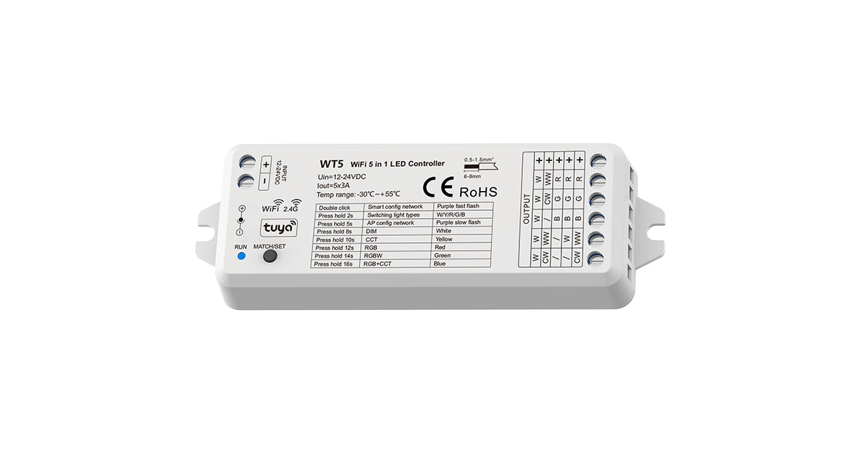 Wi-Fi und RF Controller RGB/RGBW/RGB+CCT