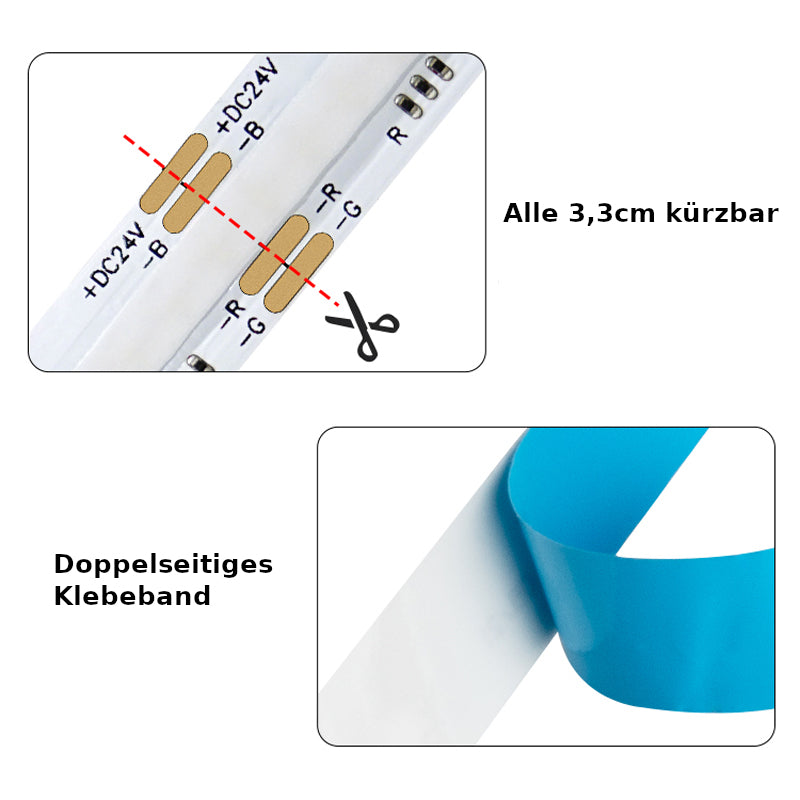 COB RGB LED-Strip 12V