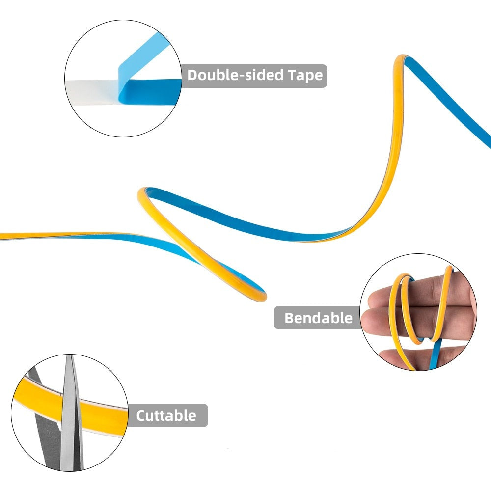 4mm COB LED-Strip mit 480 LEDs/m 12/24V