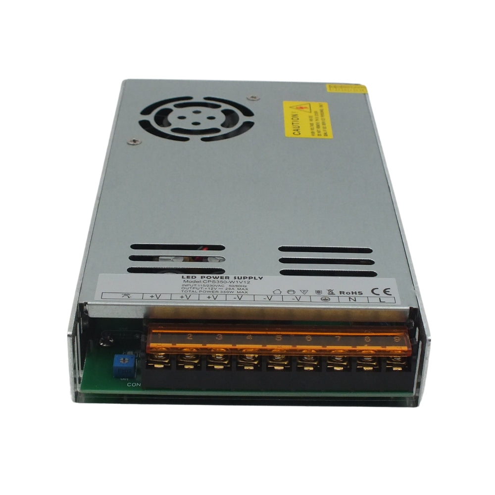 12V DC Schaltnetzteil mit Lüfter, geschlossen 350W, 29A