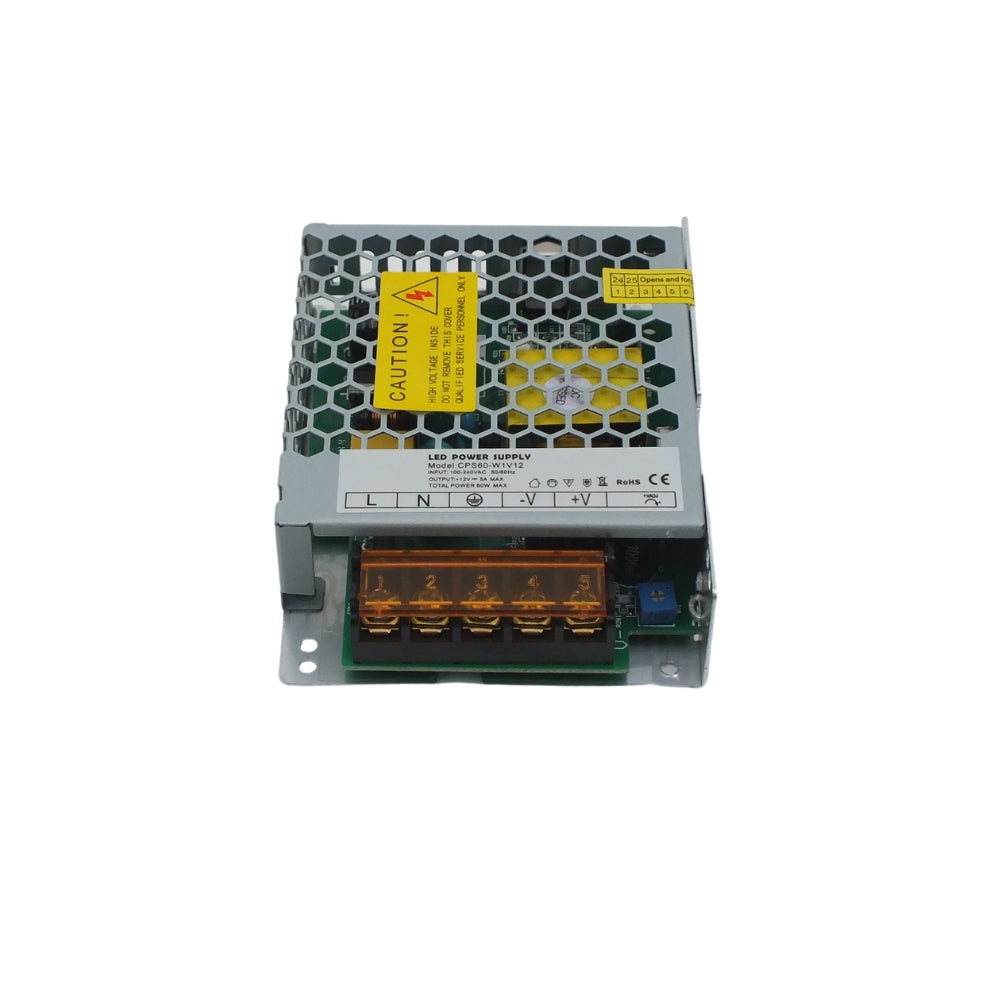 12V DC Schaltnetzteil, geschlossen 60W, 5A