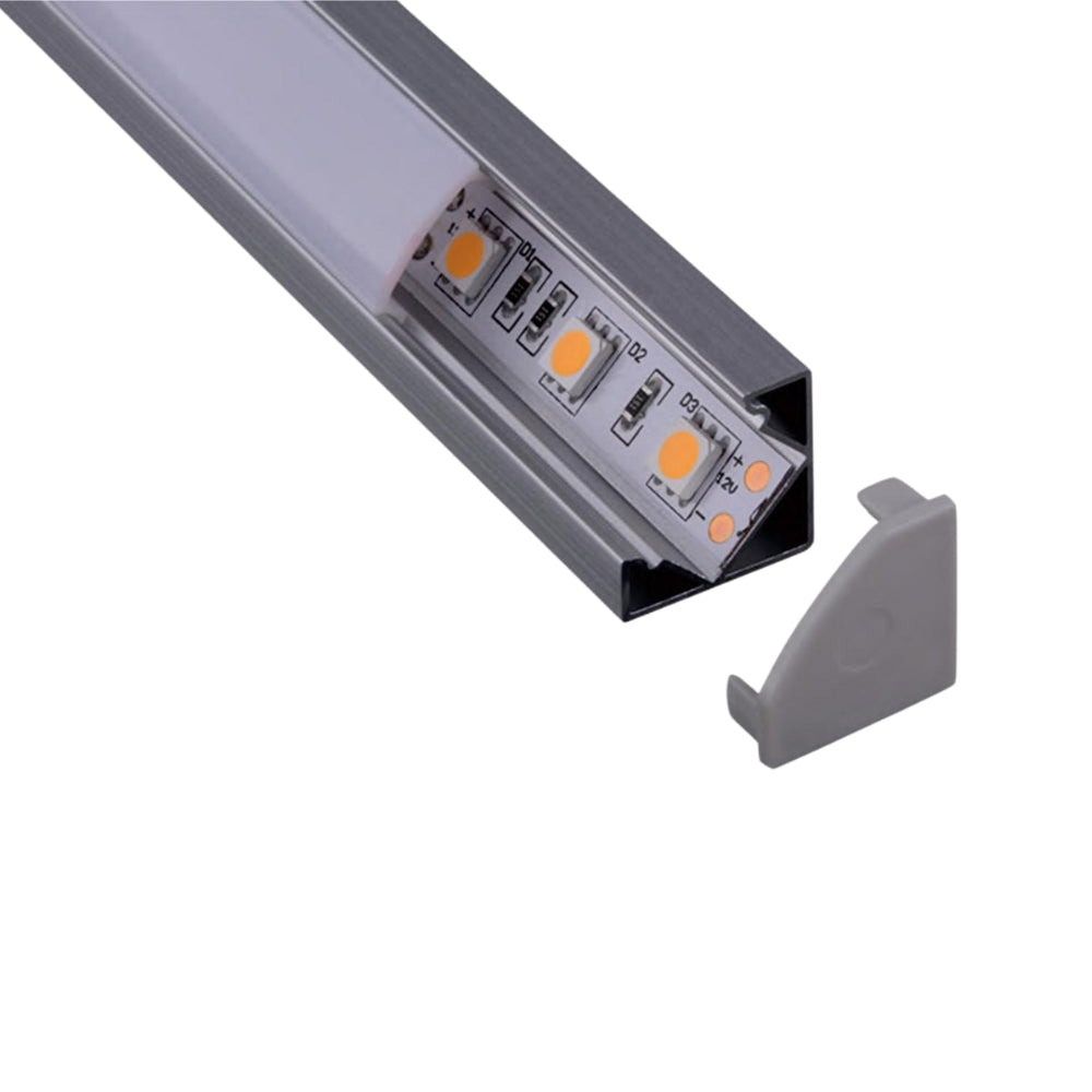2m Aluminium LED-Eckprofil angewinkelte Lichtflutung