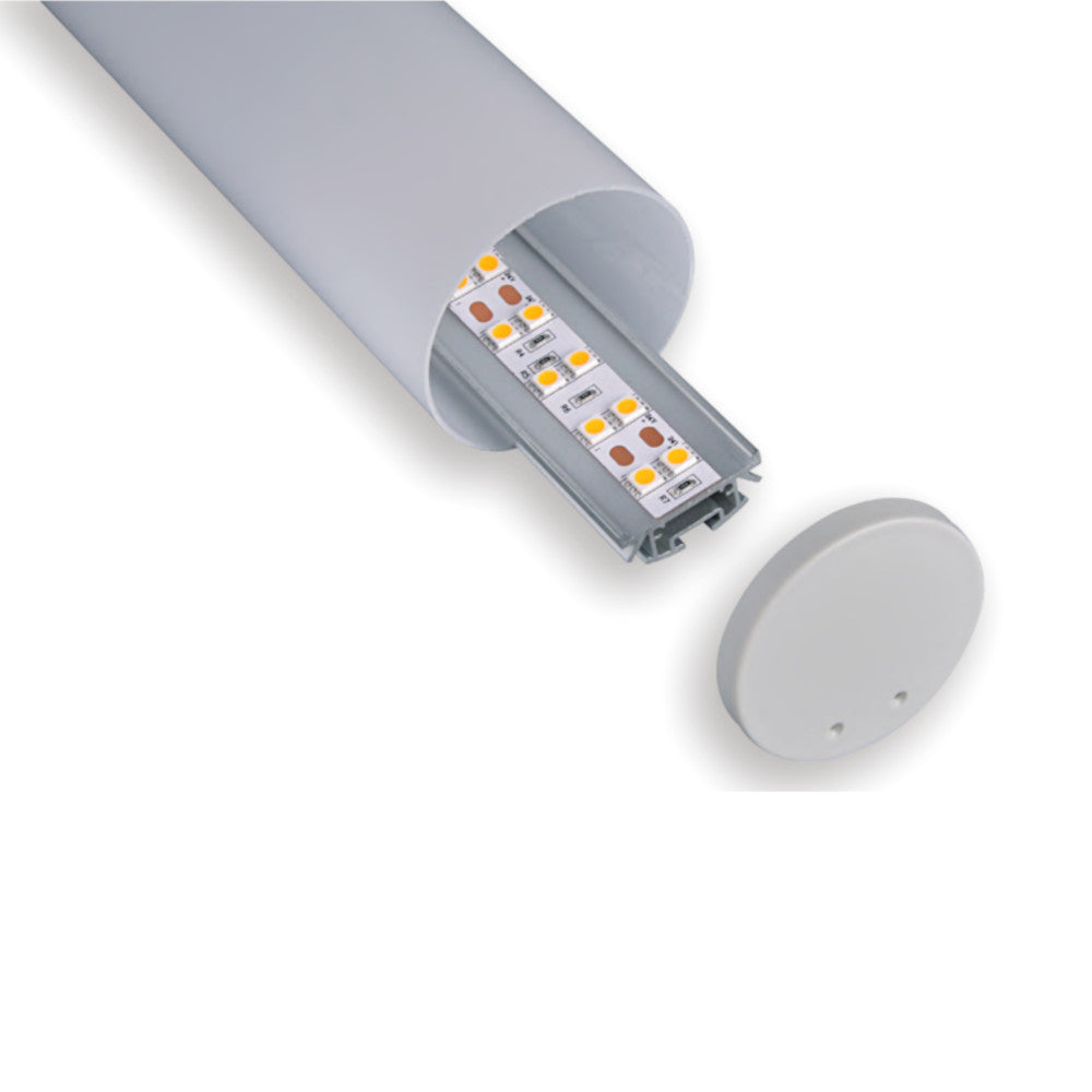 Rundes 2m Aluminium LED-Profil