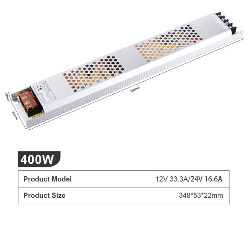 12/24V Netzteil für LEDs, extra flach