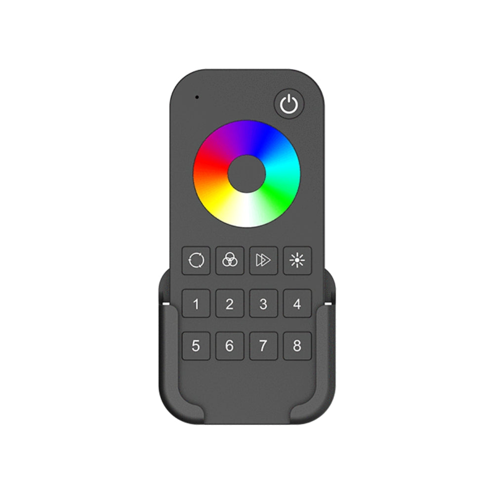 Funkfernbedienung SPI LED-Controller für RGB & RGBW steuerbar (2,4 GHz, 8 Szenen, Touch-Ring)
