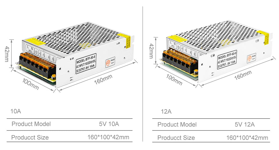 5V Schaltnetzteil 50-300W