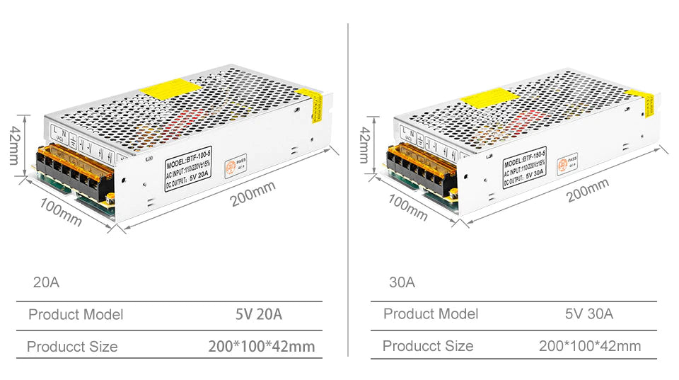 5V Schaltnetzteil 50-300W