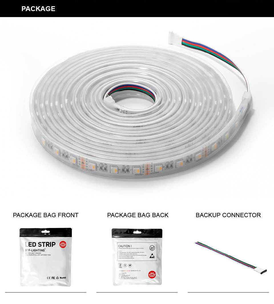 4 in 1 RGB-CW 12V, 30 LEDs/m, 5 Meter