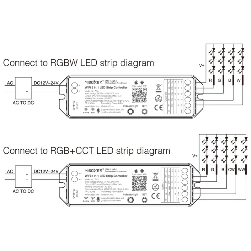 WLAN 5 in 1 Controller RGB+CCT