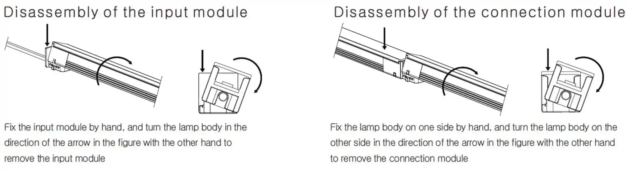 Modulare LED Leisten warmweiß 3000K