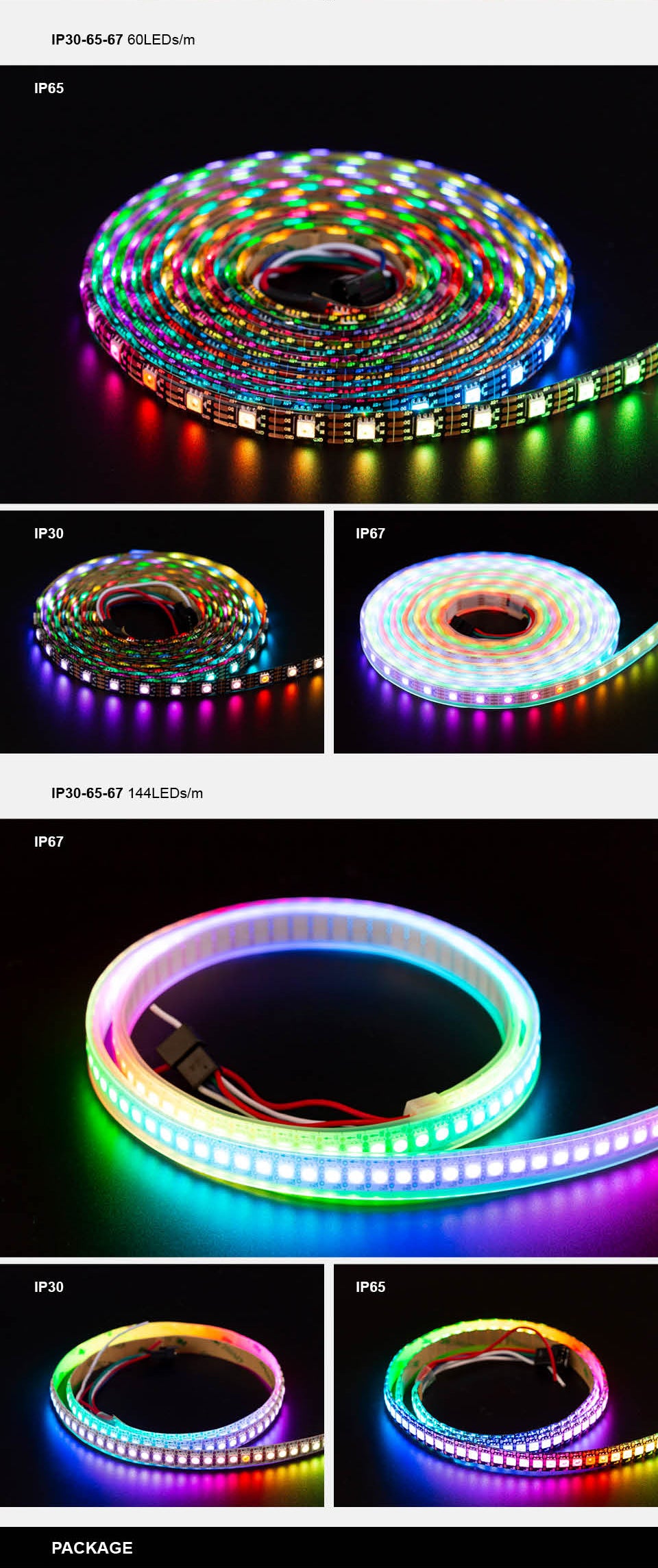 WS2815 12V LED-Stripe mit redundanter Datenleitung