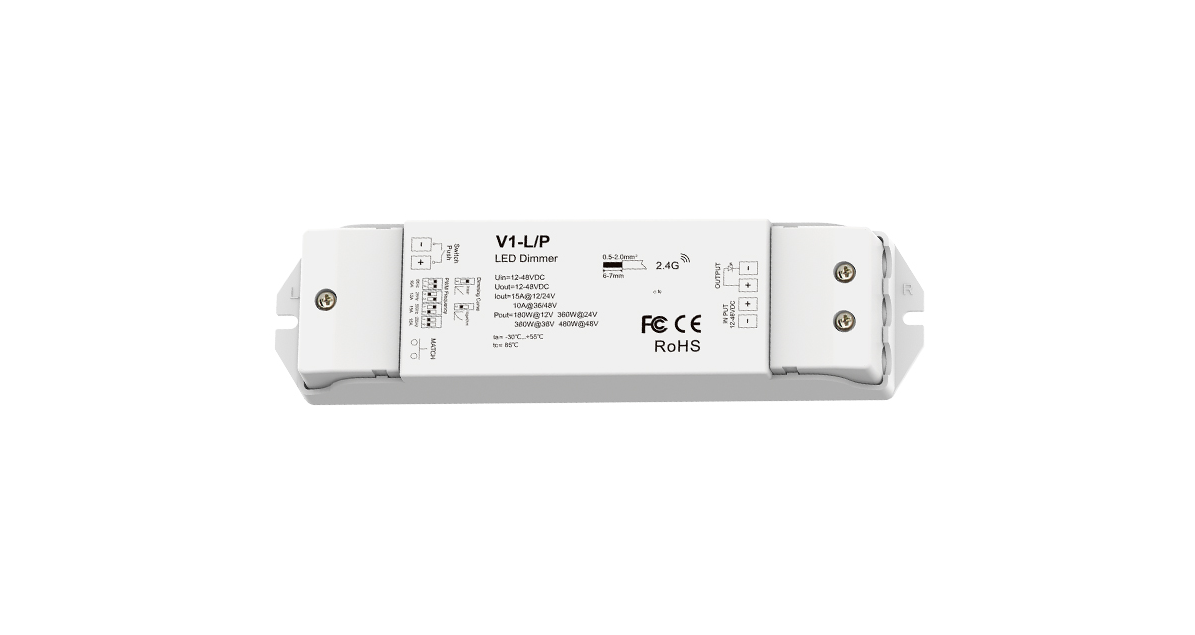 1CH 15A 12-48V LED-Dimmer